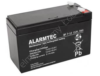 akumulator żelowy  7Ah 12V Alarmtec